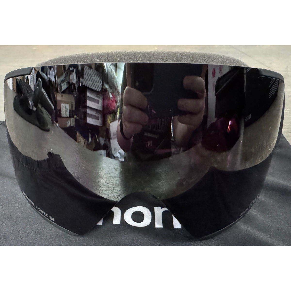 Anon M5S Goggles + Bonus Lens + MFI Face Mask - Smoke; Perceive Sunny Onyx + Prcve Variable Violet - Used - Acceptable