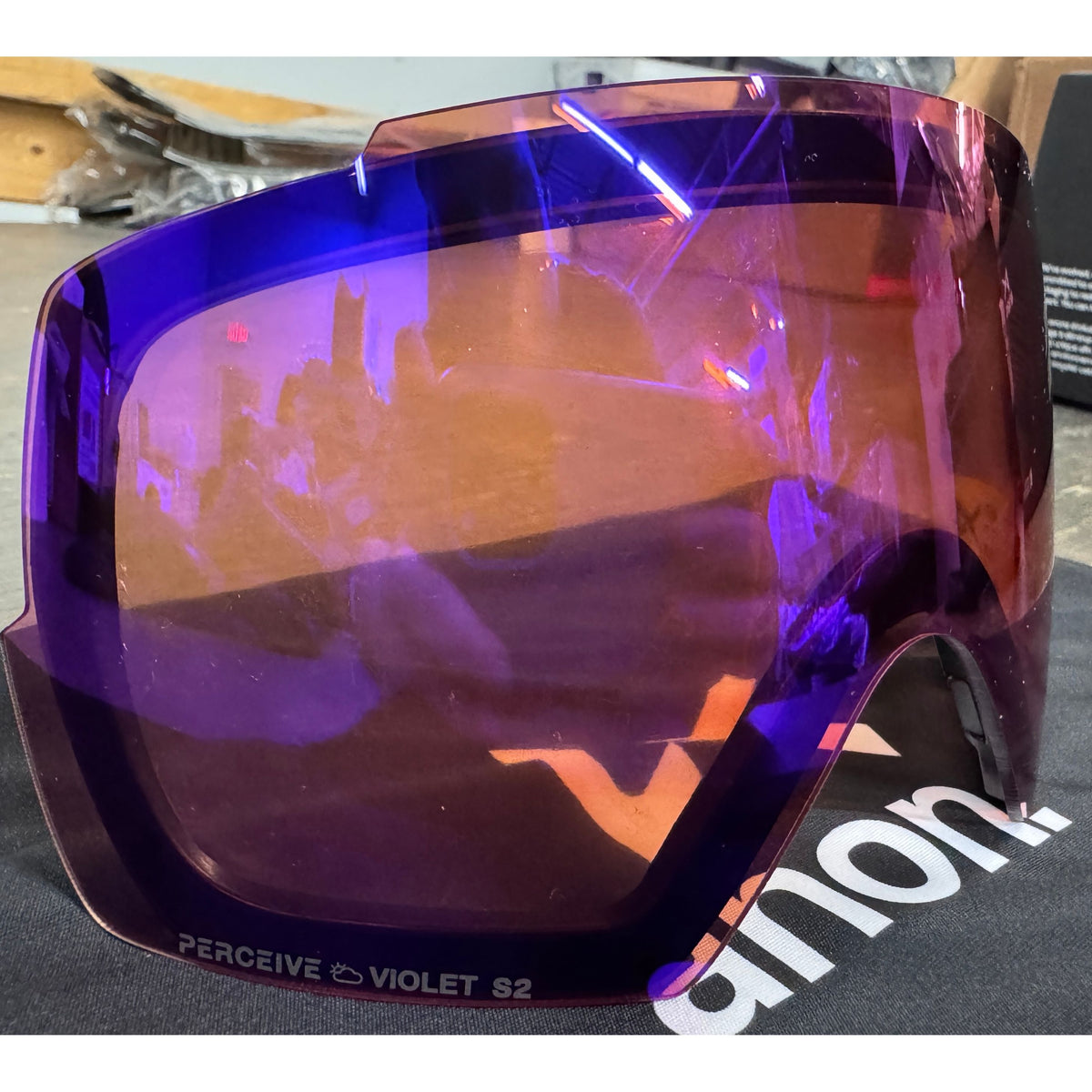 Anon M5S Goggles + Bonus Lens + MFI Face Mask - Smoke; Perceive Sunny Onyx + Prcve Variable Violet - Used - Acceptable