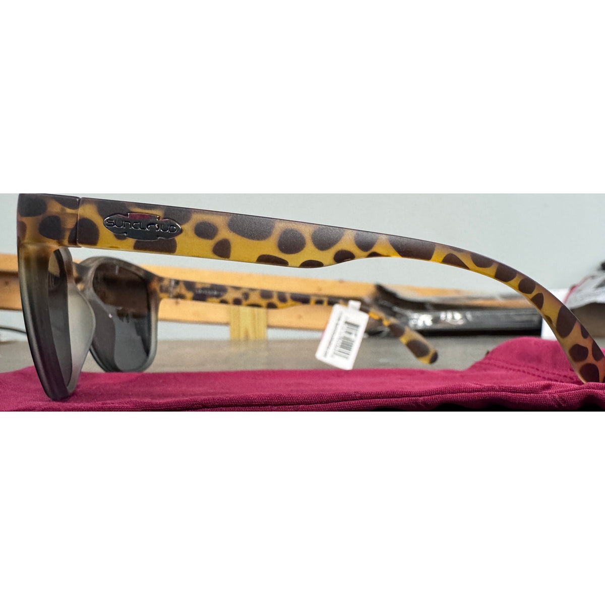 Suncloud Loveseat Sunglasses - Matte Tortoise Blue Fade; Polarized Silver Mirror - Used - Acceptable