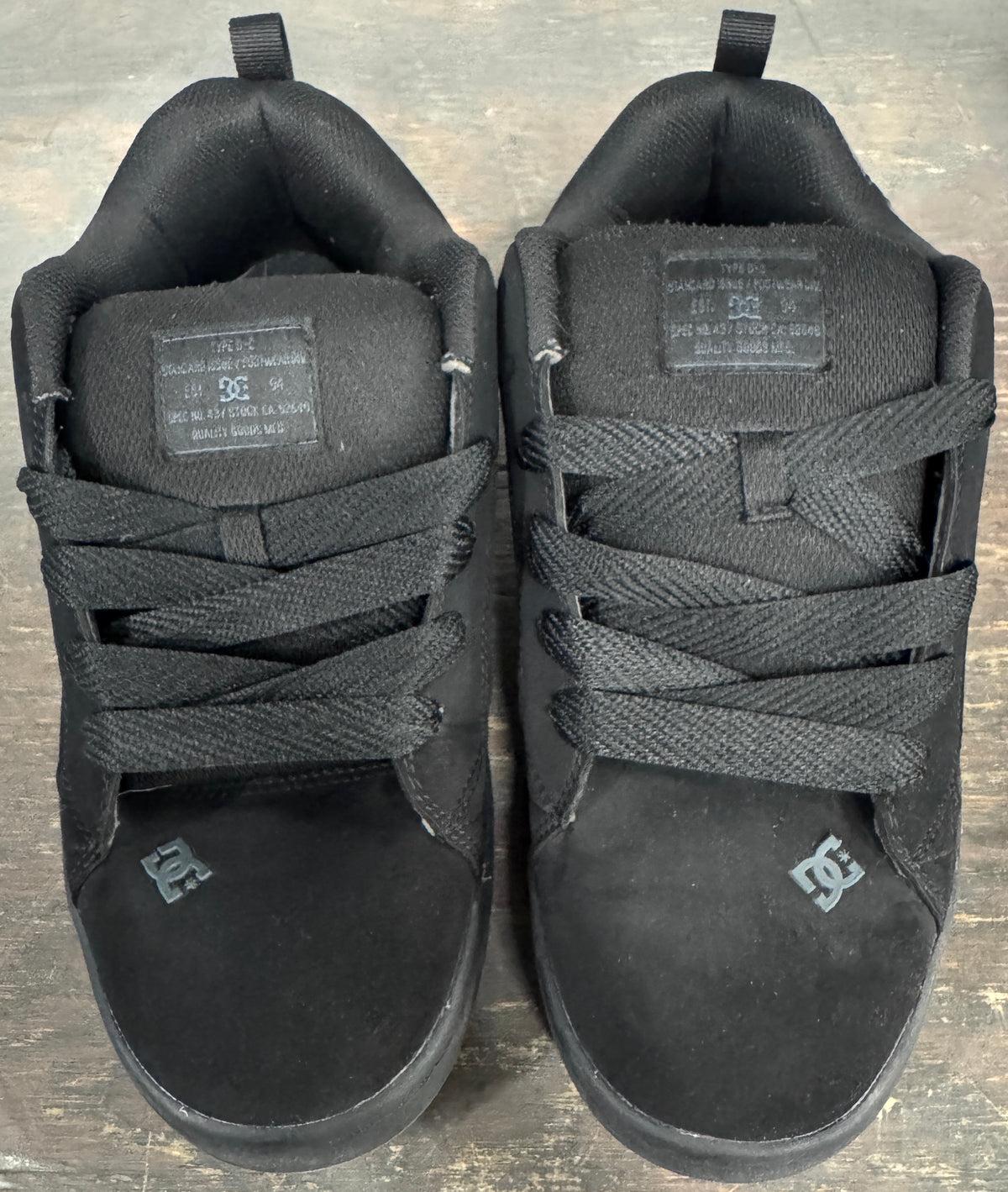 DC Court Graffik Men's Shoes - Black/Black/Black Print - 11 - Used - Acceptable