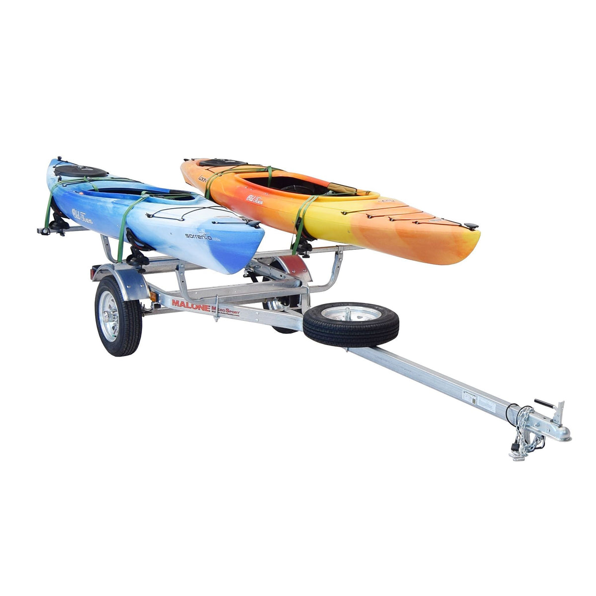 Malone MicroSport 2 Kayak Trailer - Saddle Up Pro