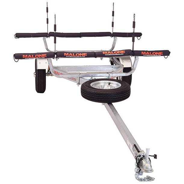 Malone MicroSport Low Bed Trailer package (Spare Tire, 2 Stackers, 4 sets 18&quot; Rack Pads)