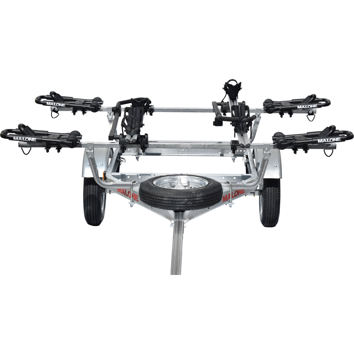 Malone MicroSport Package 1-Trailer, 1-Spare Tire Kit, 2 - JPro2, 2-Tray Style Bike Racks