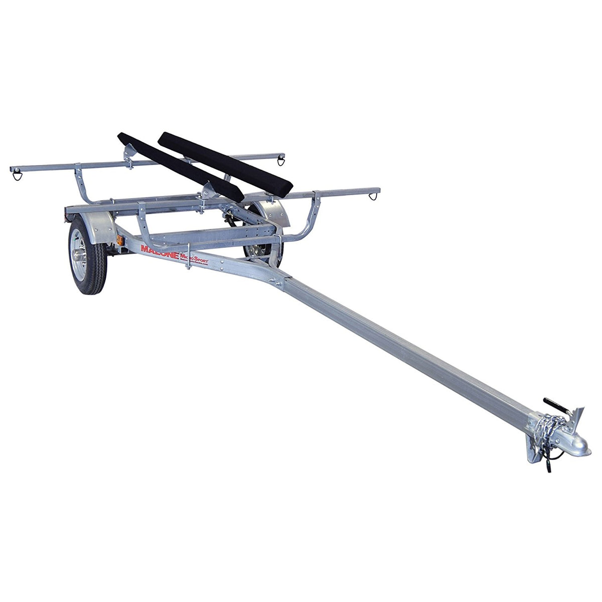 Malone MicroSport Package 1-Trailer, 1-Spare Tire Kit, 1 - Set of Bunk Style Carriers
