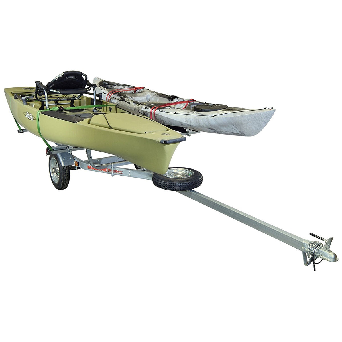 Malone MicroSport Package 1-Trailer, 1-Spare Tire Kit, 2 - Sets of Bunk Style Carriers