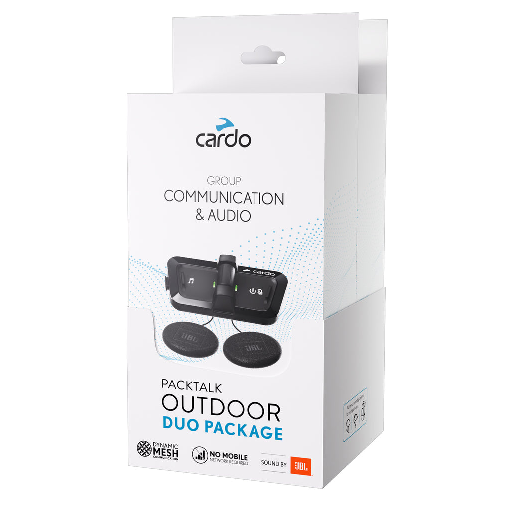 CARDO PACKTALK OUTDOOR DUO ブラック Cardo Packtalk Outdoor Duo Helmet Communication System