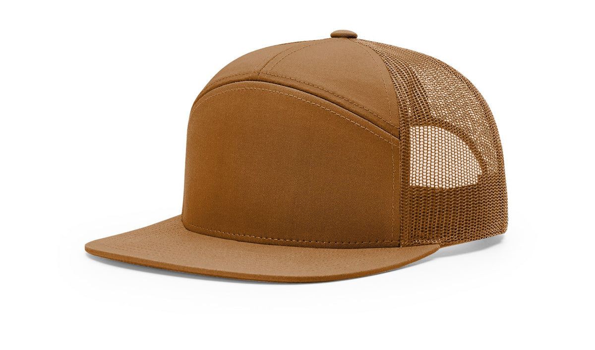 Richardson 7 Panel Trucker Cap - Alternate Brown/Khaki