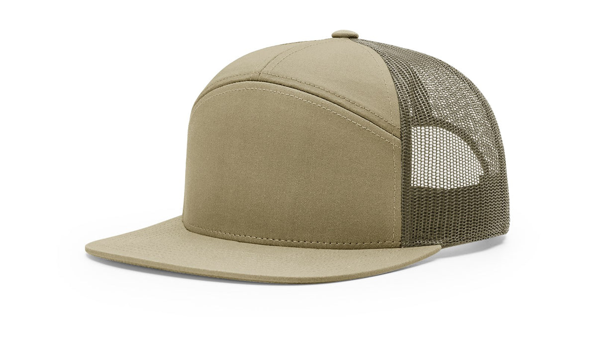 Richardson 7 Panel Trucker Cap - Alternate Brown/Khaki