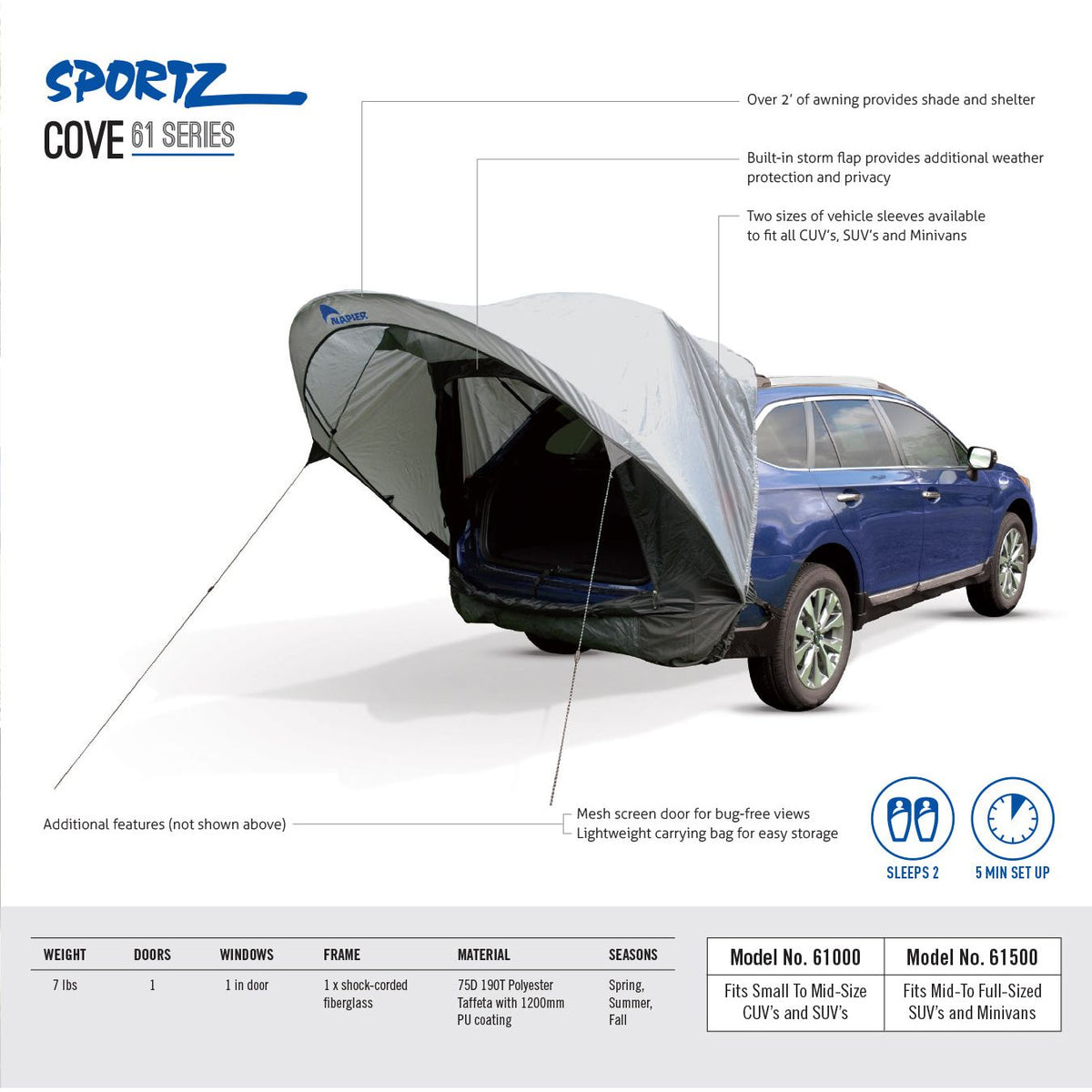 Napier Sportz Cove SUV/Minivan Tent