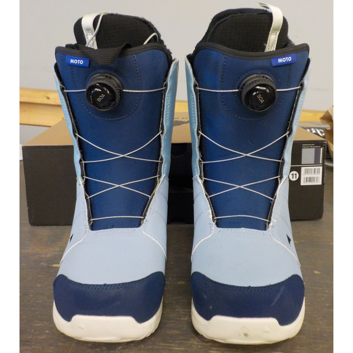 Burton Men's Moto BOA Snowboard Boots - Nightfall/Dusty Blue - 11 - Used - Acceptable