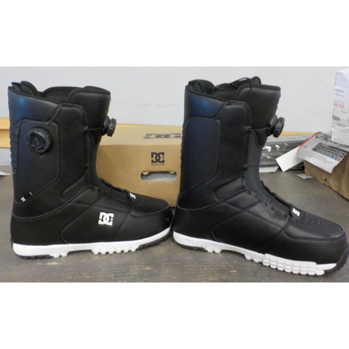 DC Men's Control Snowboard Boots - Black/Black/White - 10 - Used - Acceptable