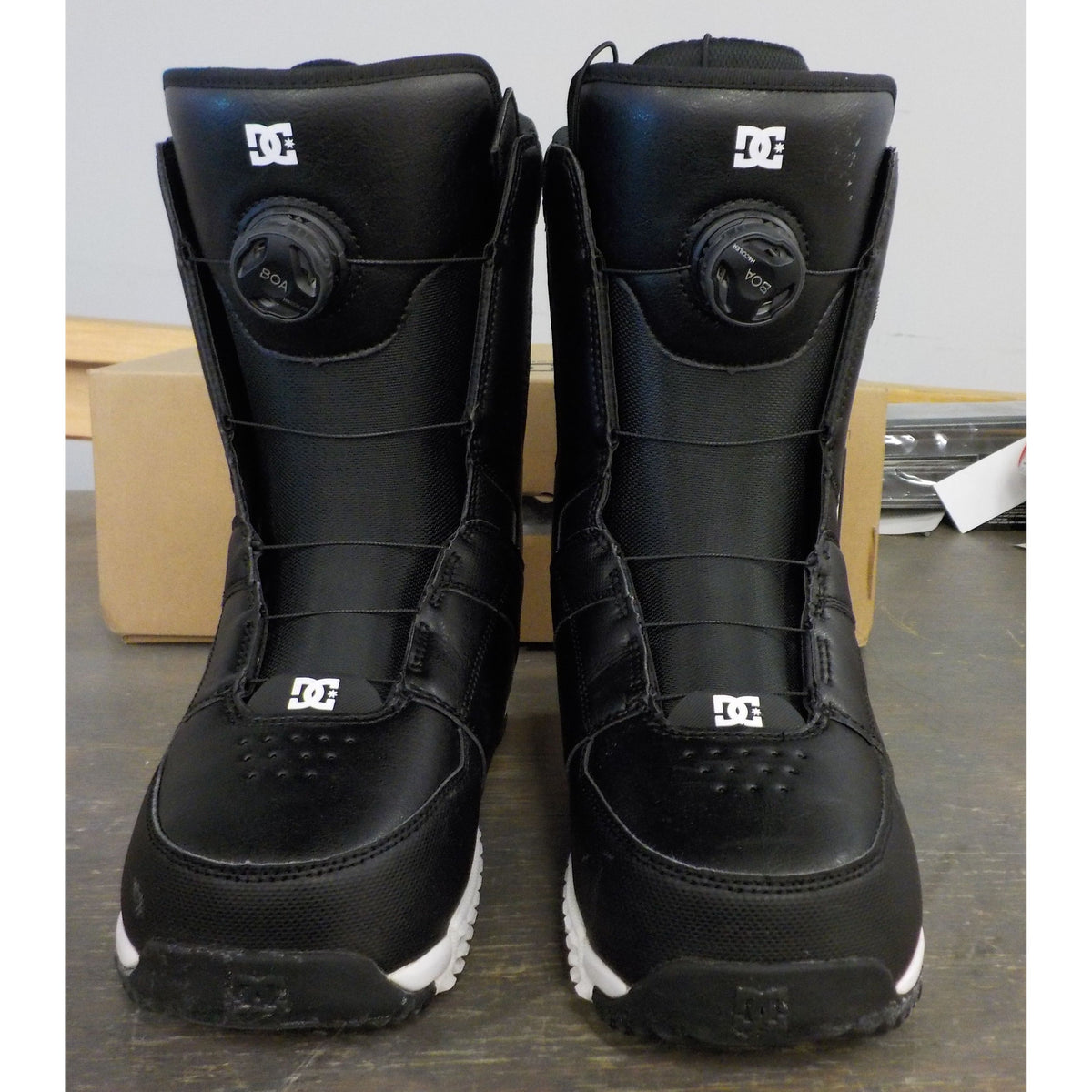 DC Men's Control Snowboard Boots - Black/Black/White - 10 - Used - Acceptable