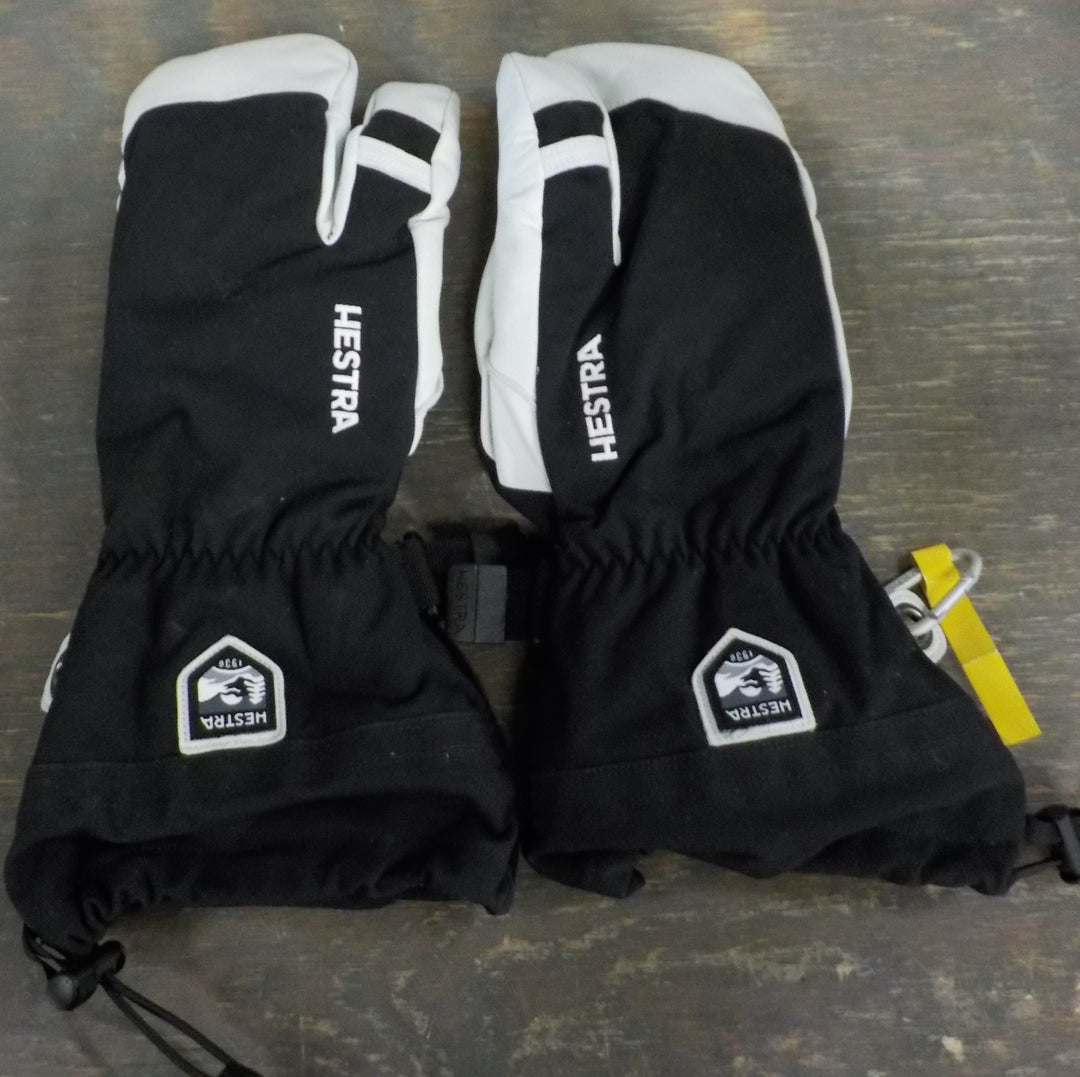 Hestra Army Leather Heli Ski 3-finger Glove - Black - 10 - Used - Acceptable