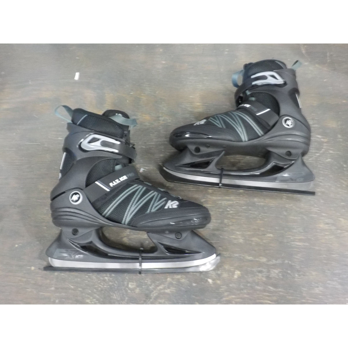 K2 Men's F.I.T. Ice Pro Skates - Black Gray - 7.5 - Used - Acceptable
