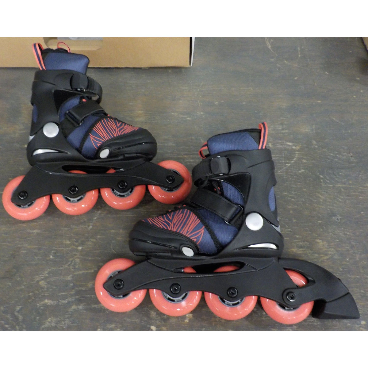 K2 Marlee Kid's Inline Skates - Purple/Coral - 1-5 - Used - Acceptable