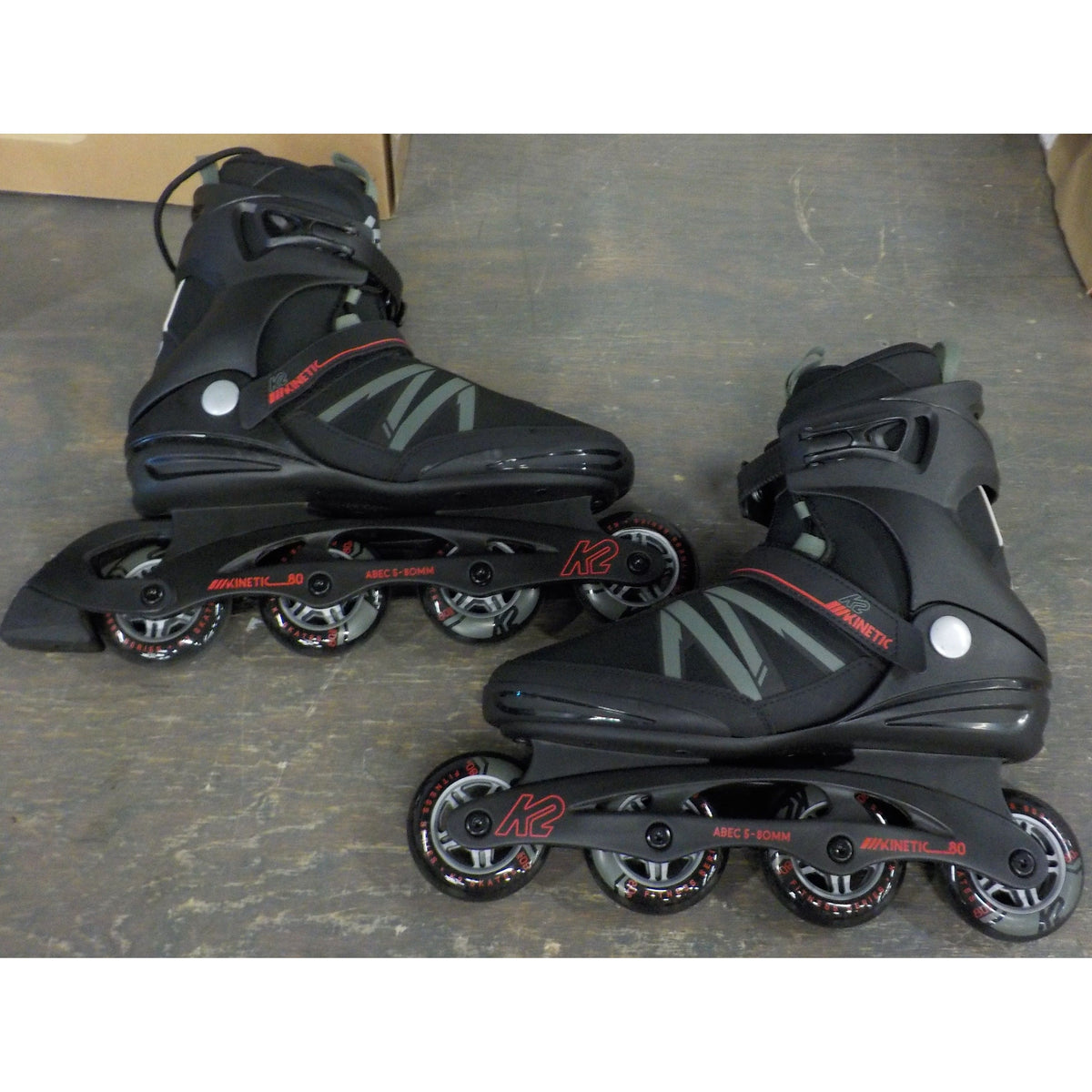 K2 Men's Kinetic 80 Inline Skates - Black/Gray - 11 - Used - Acceptable