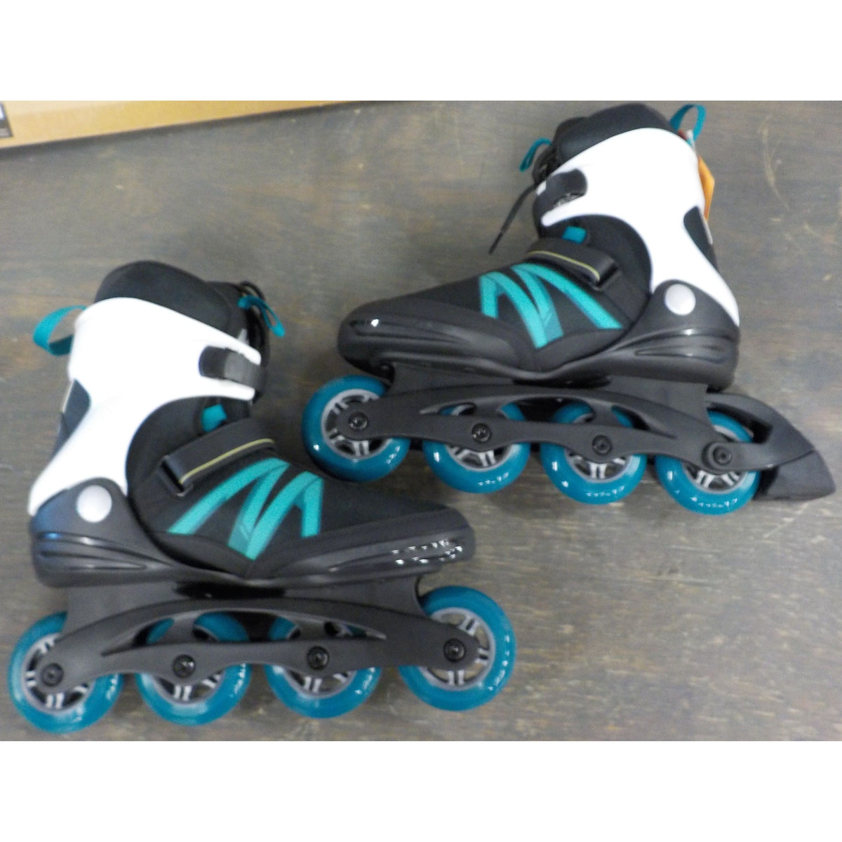 K2 Women's Kinetic 80 Inline Skates - Black/Turquoise - 11 - Used - Acceptable