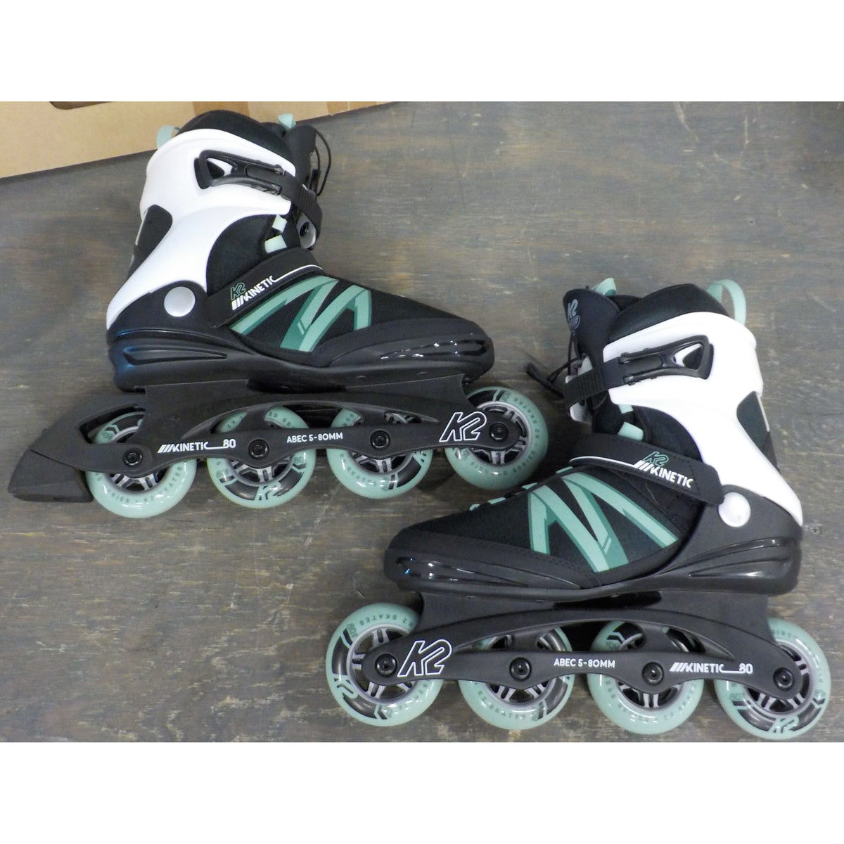 K2 Kinetic 80 Pro Women's Inline Skates - Black Sage - 9.5 - Used - Acceptable
