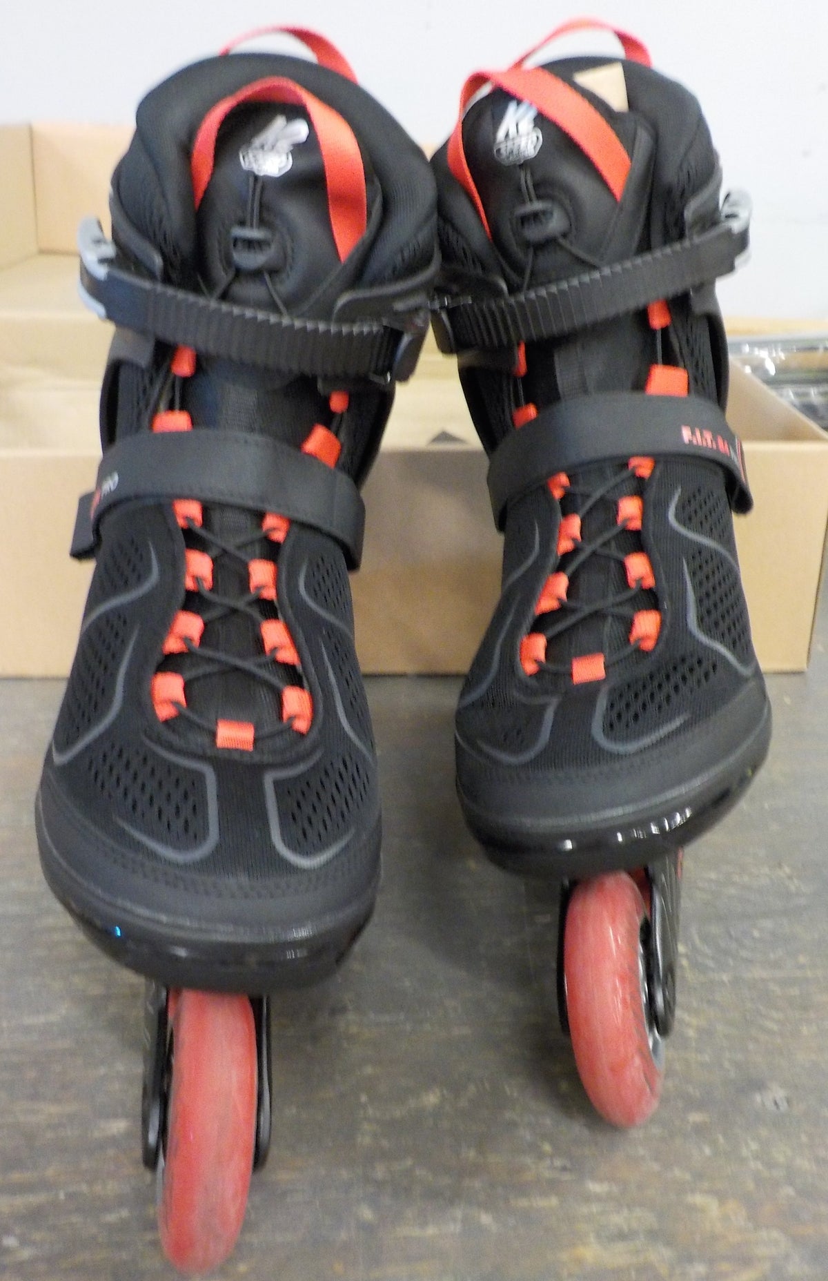 K2 F.I.T. 84 Pro Men's Inline Skate - Black Red - 12.5 - Used - Acceptable