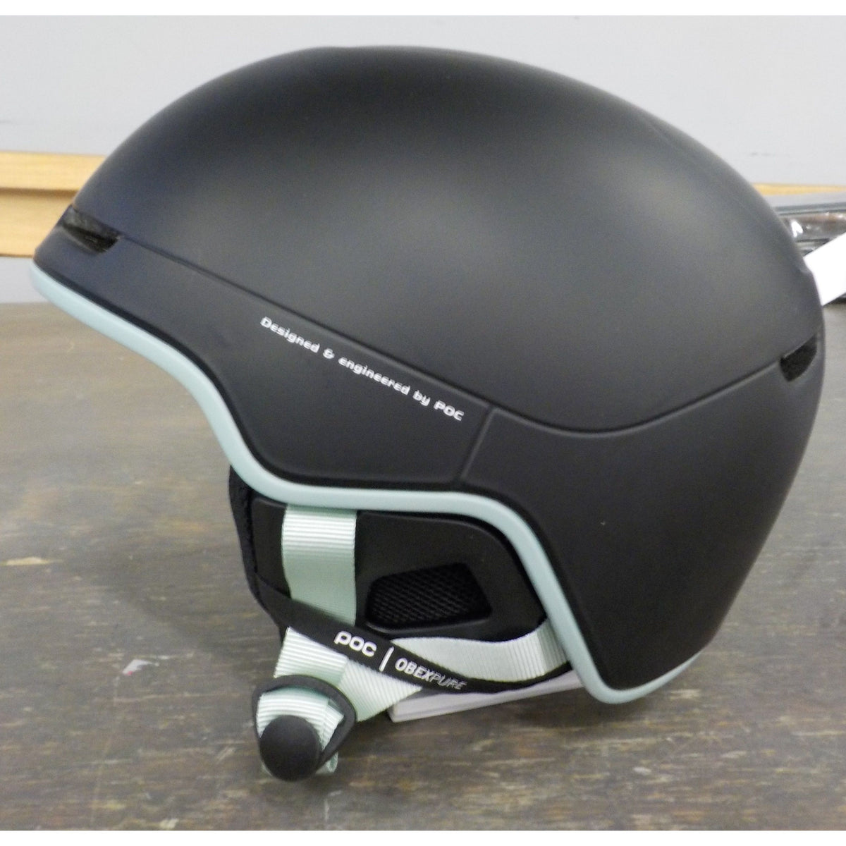 POC Sports Obex Pure Helmet - Uranium Black/Apophyllite Green Matt - Large/X-Large - Used - Acceptable