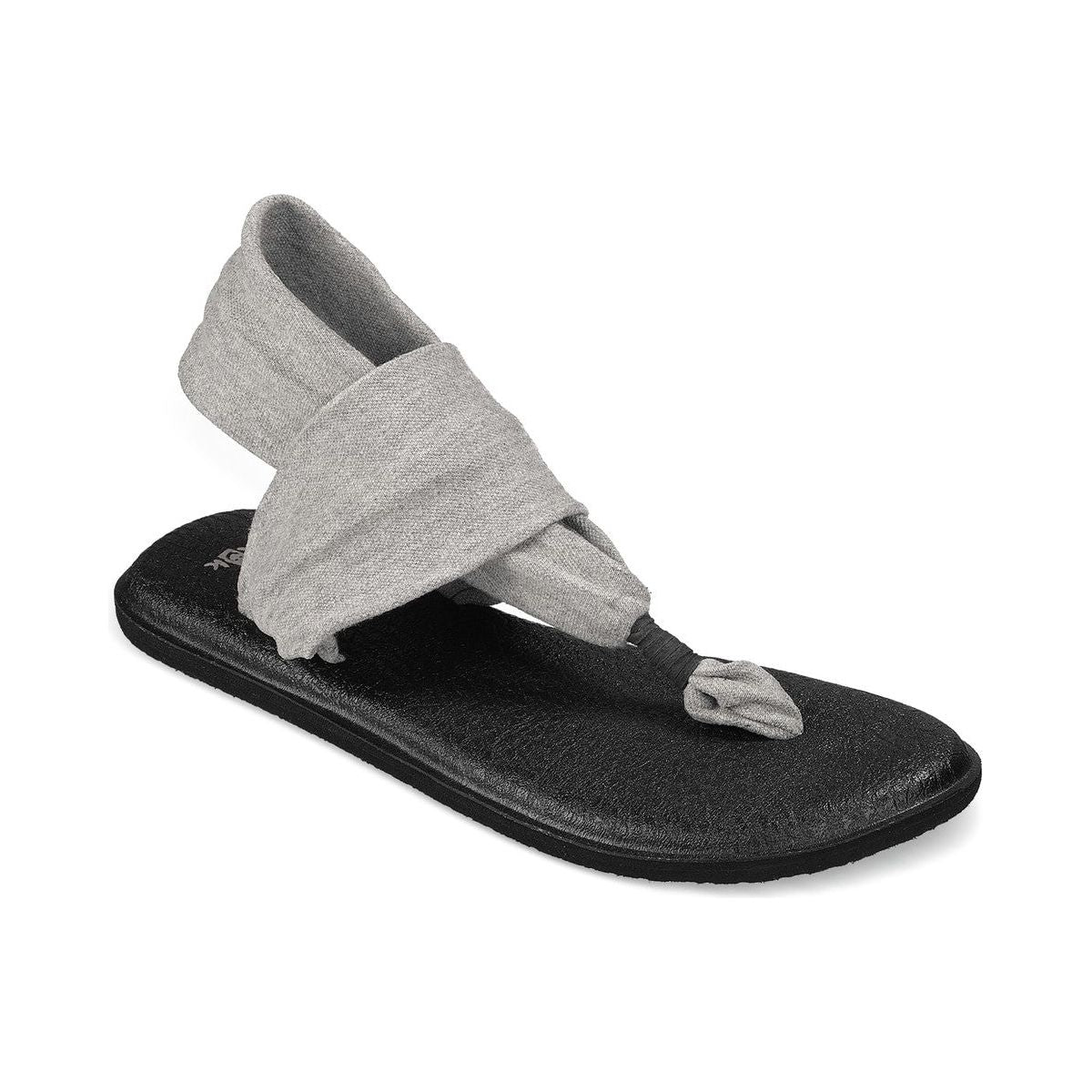 Sanuk black yoga mat thong Slingback sandals women's size 7