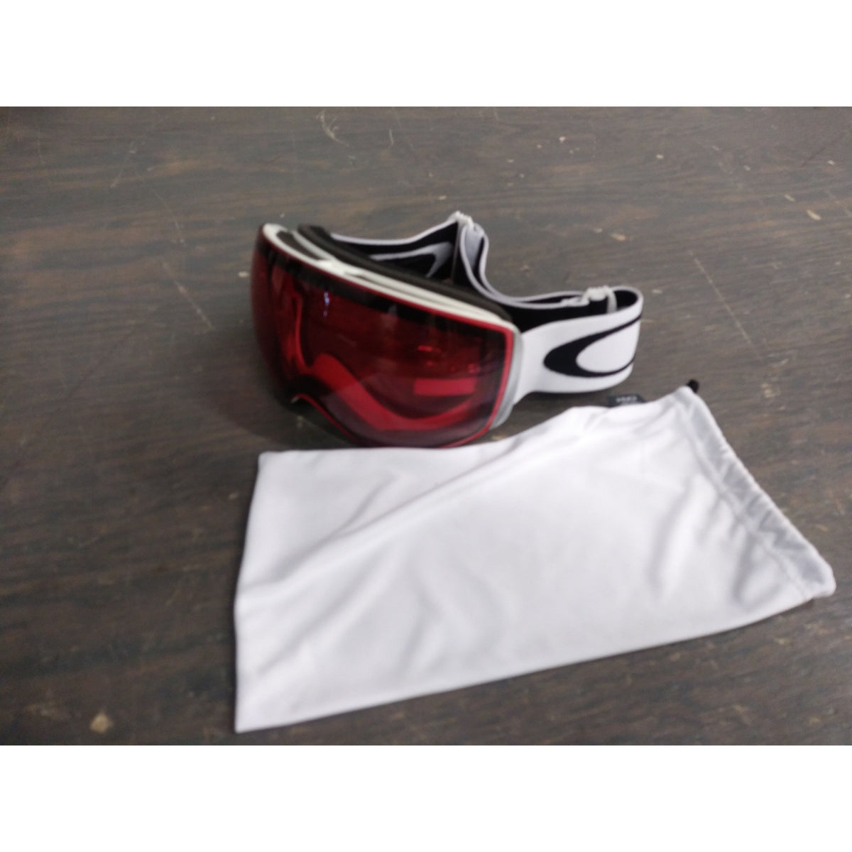 Oakley Flight Deck Goggles - Matte White; Prizm Rose - Used - Acceptable
