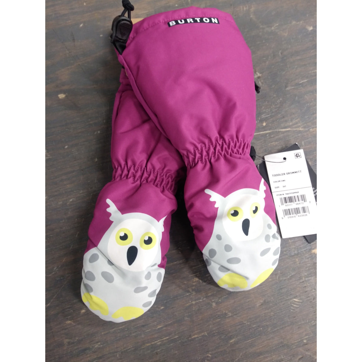 Burton Toddlers&#39; Grommitt Mittens - Owl - 34T - Used - Acceptable