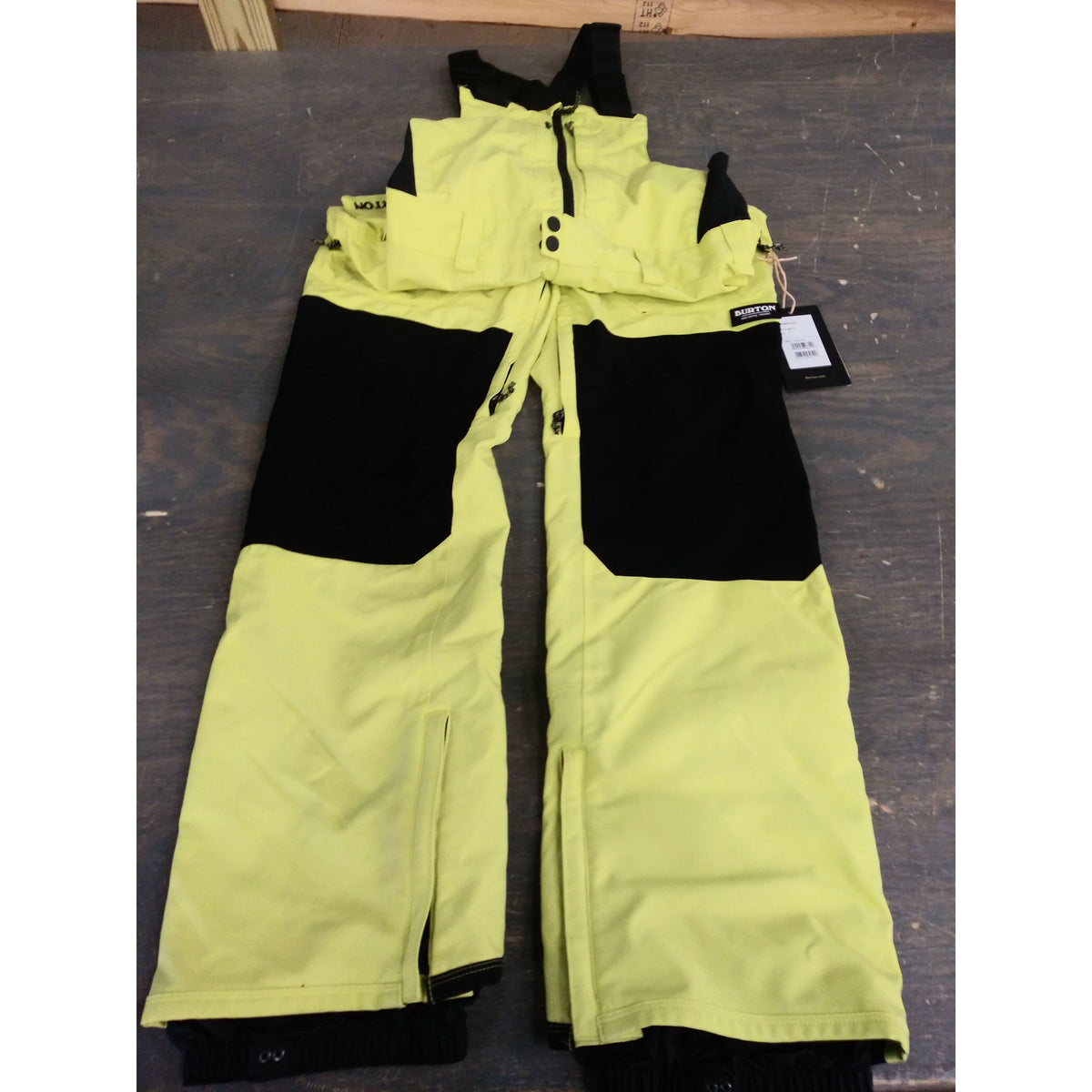 Burton Men&#39;s Reserve Bib Pant - Limeade - X-Small - Used - Acceptable