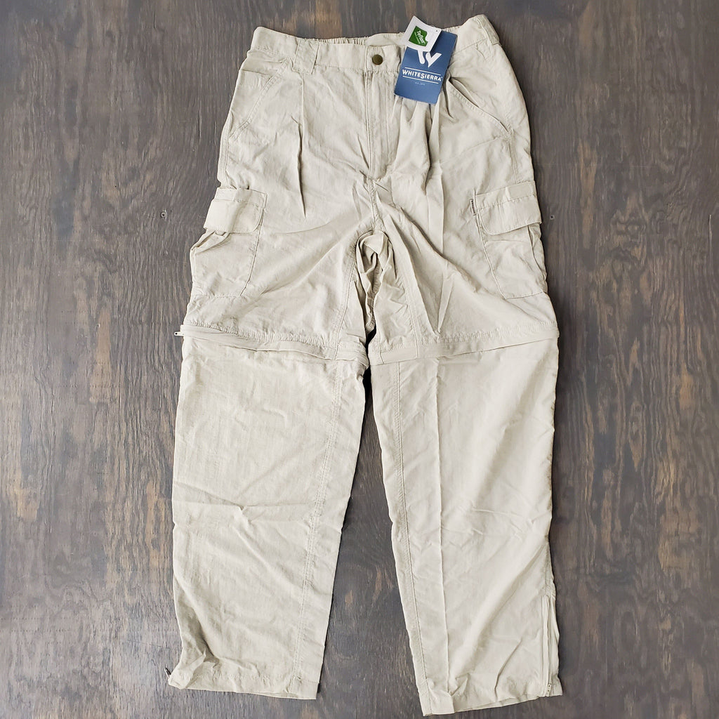 White Sierra Men's Trail 32 Inseam Convertible Pant, Medium, Caviar :  : Clothing, Shoes & Accessories