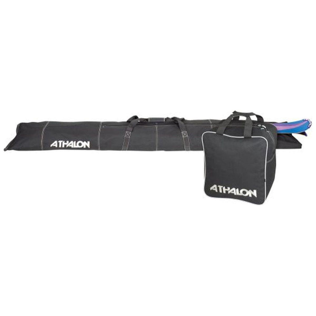 Athalon Two Piece Ski &amp; Boot Set in Sleeve - Black